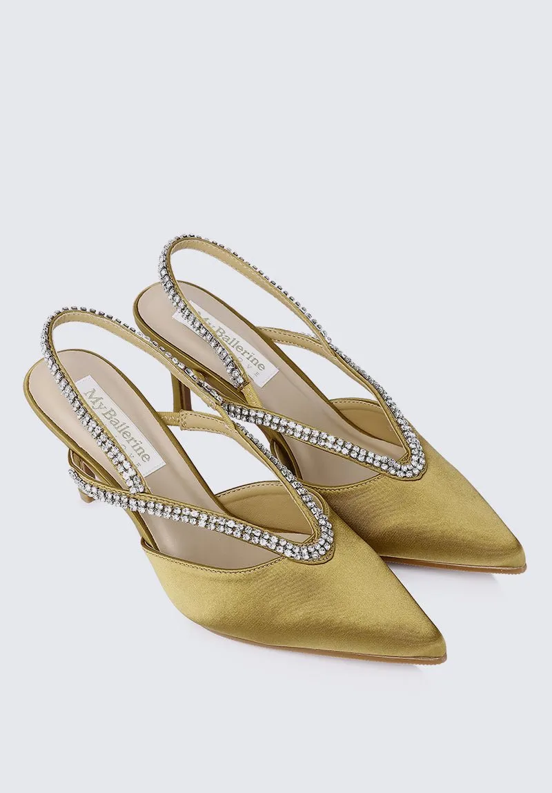 Abigail Comfy Heels In Taupe