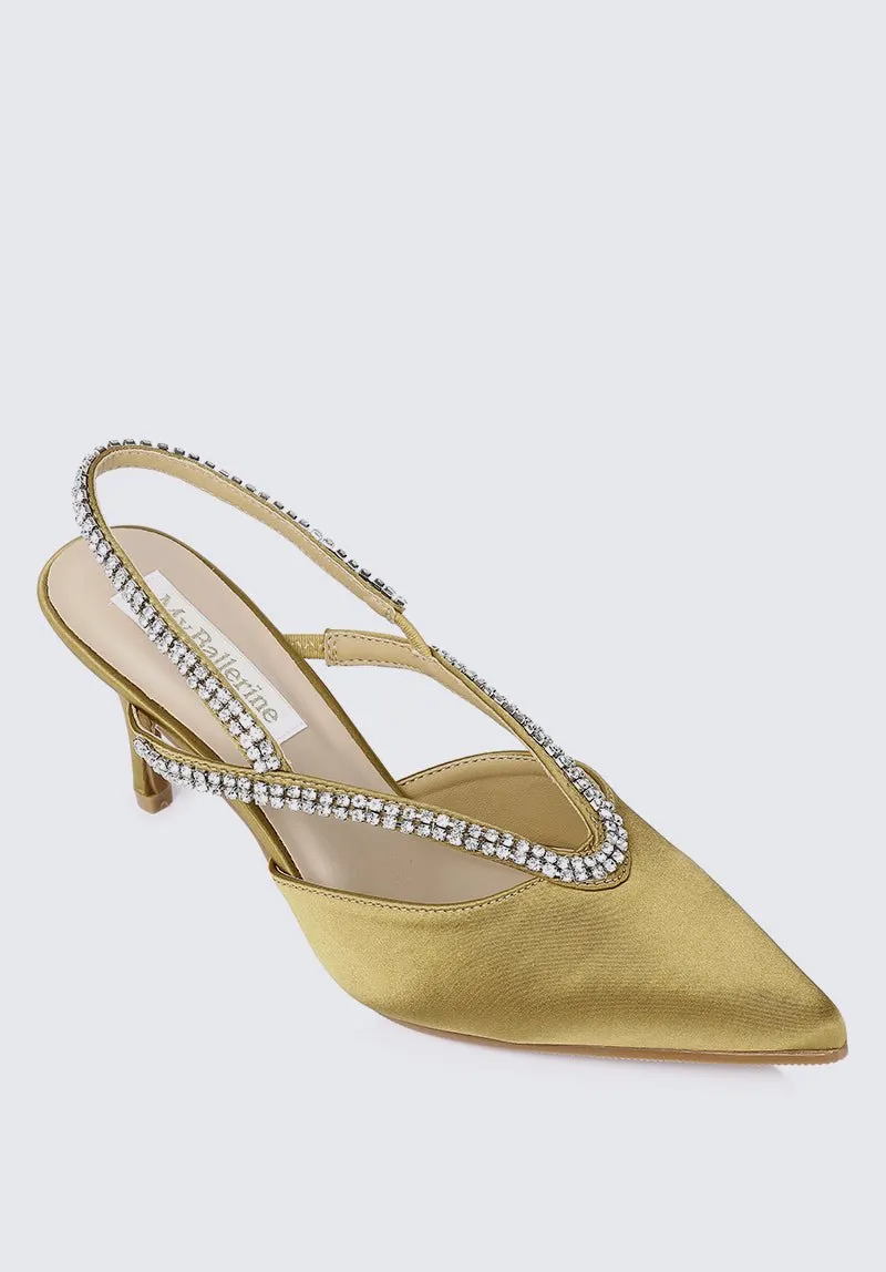 Abigail Comfy Heels In Taupe