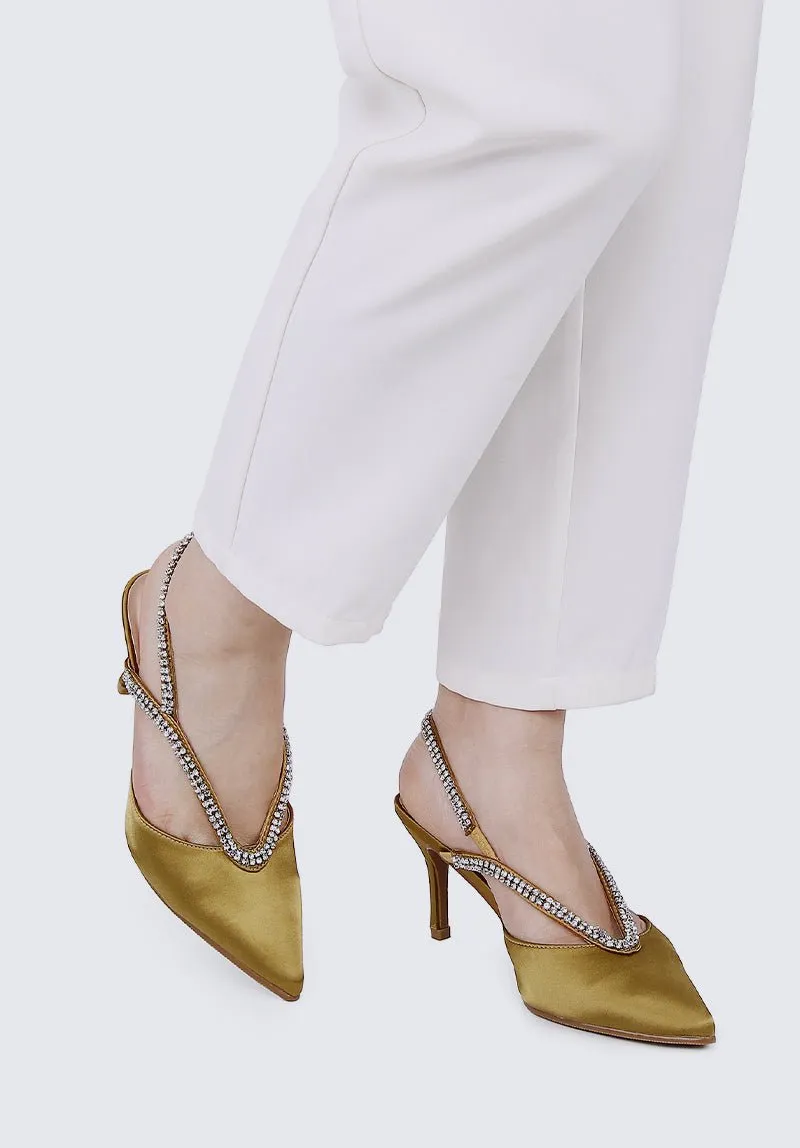 Abigail Comfy Heels In Taupe
