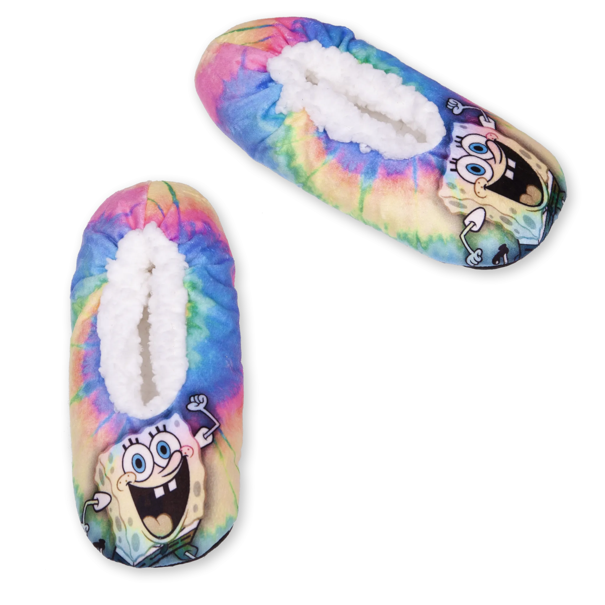 Adult SpongeBob Slipper Socks with Gripper Bottoms