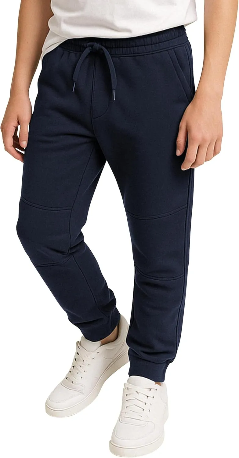 Andrew Scott Boys Fleece Joggers Pants | Multi Pack & Colors | Athletic Loose-fit Kids Sweatpants for Sports