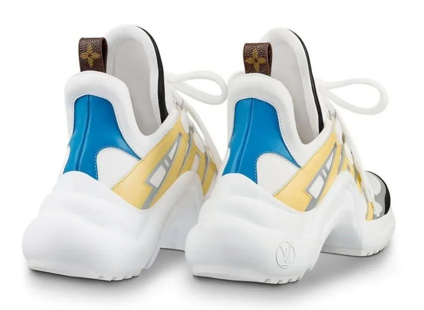 'Archlight' Sneakers, Yellow & Grey