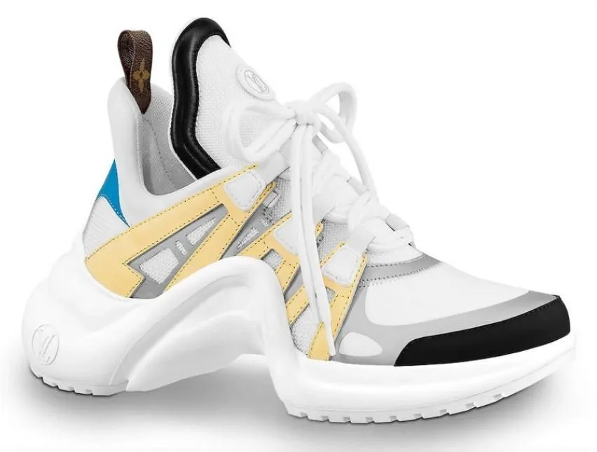 'Archlight' Sneakers, Yellow & Grey