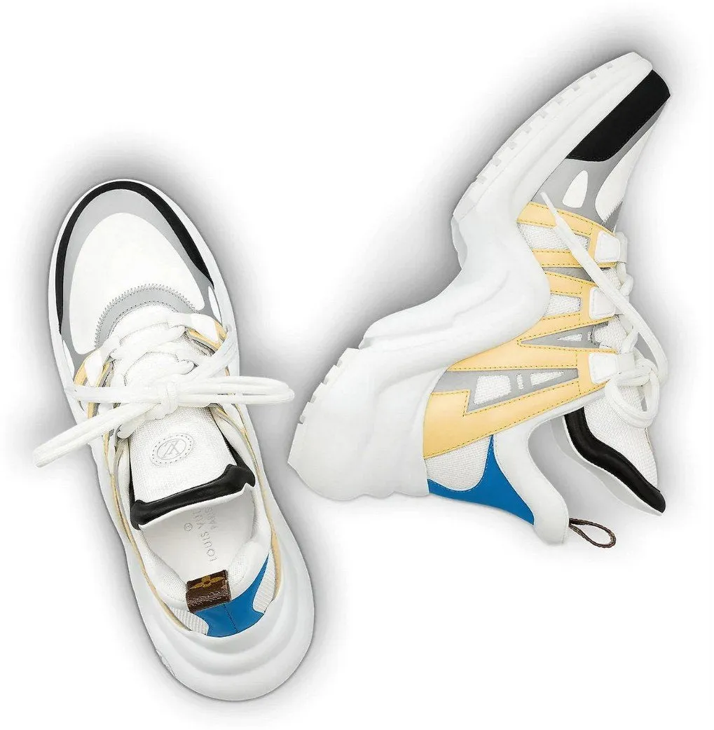 'Archlight' Sneakers, Yellow & Grey
