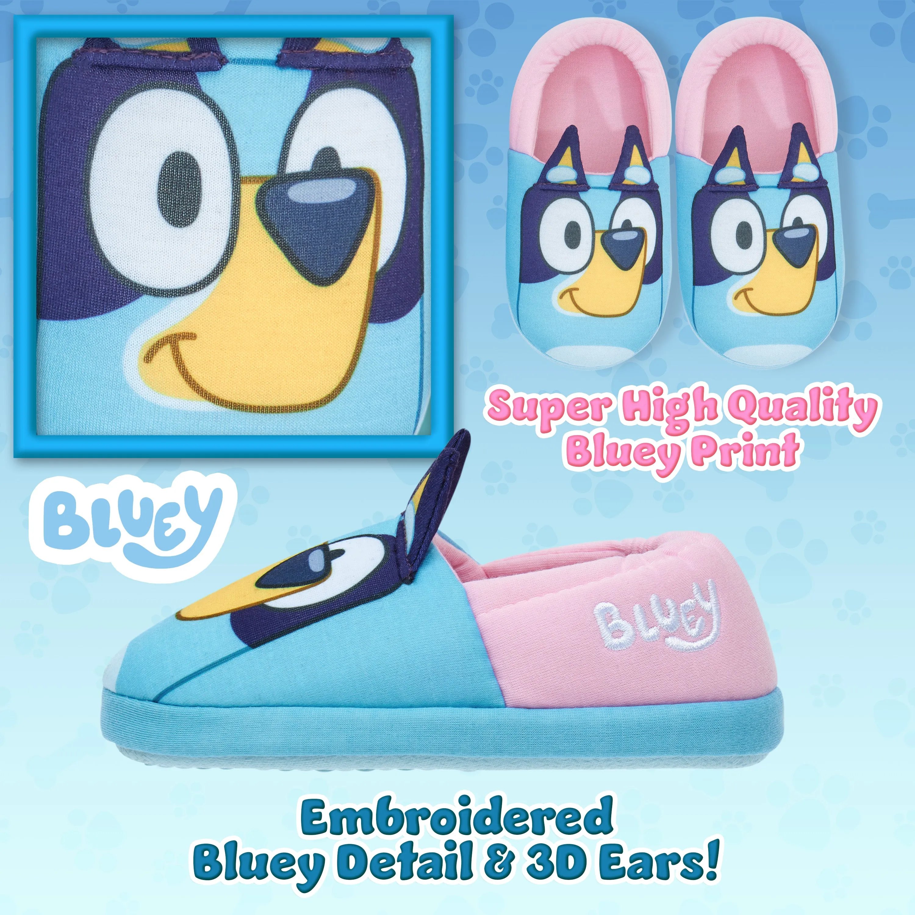 Bluey Shoes Slippers 3D Non-Slip - Bluey Warm Slippers for Kids