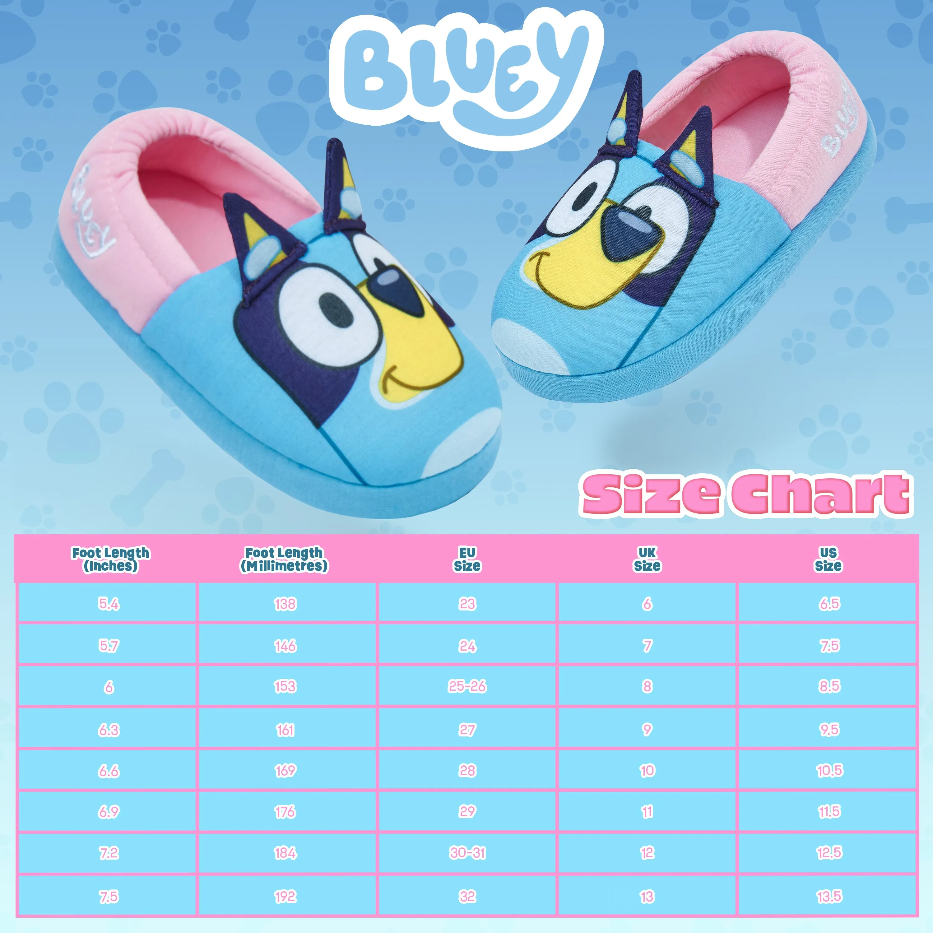 Bluey Shoes Slippers 3D Non-Slip - Bluey Warm Slippers for Kids