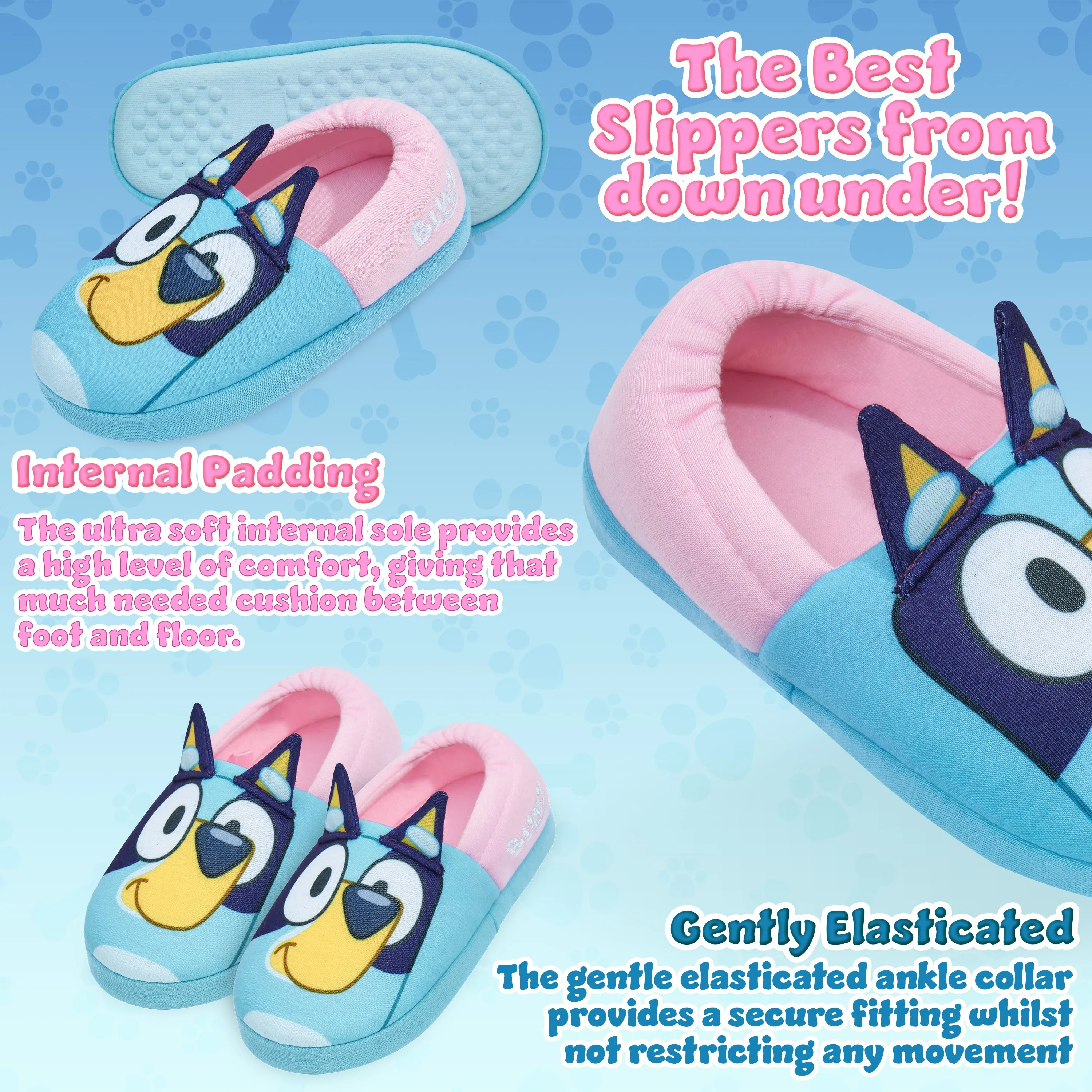 Bluey Shoes Slippers 3D Non-Slip - Bluey Warm Slippers for Kids