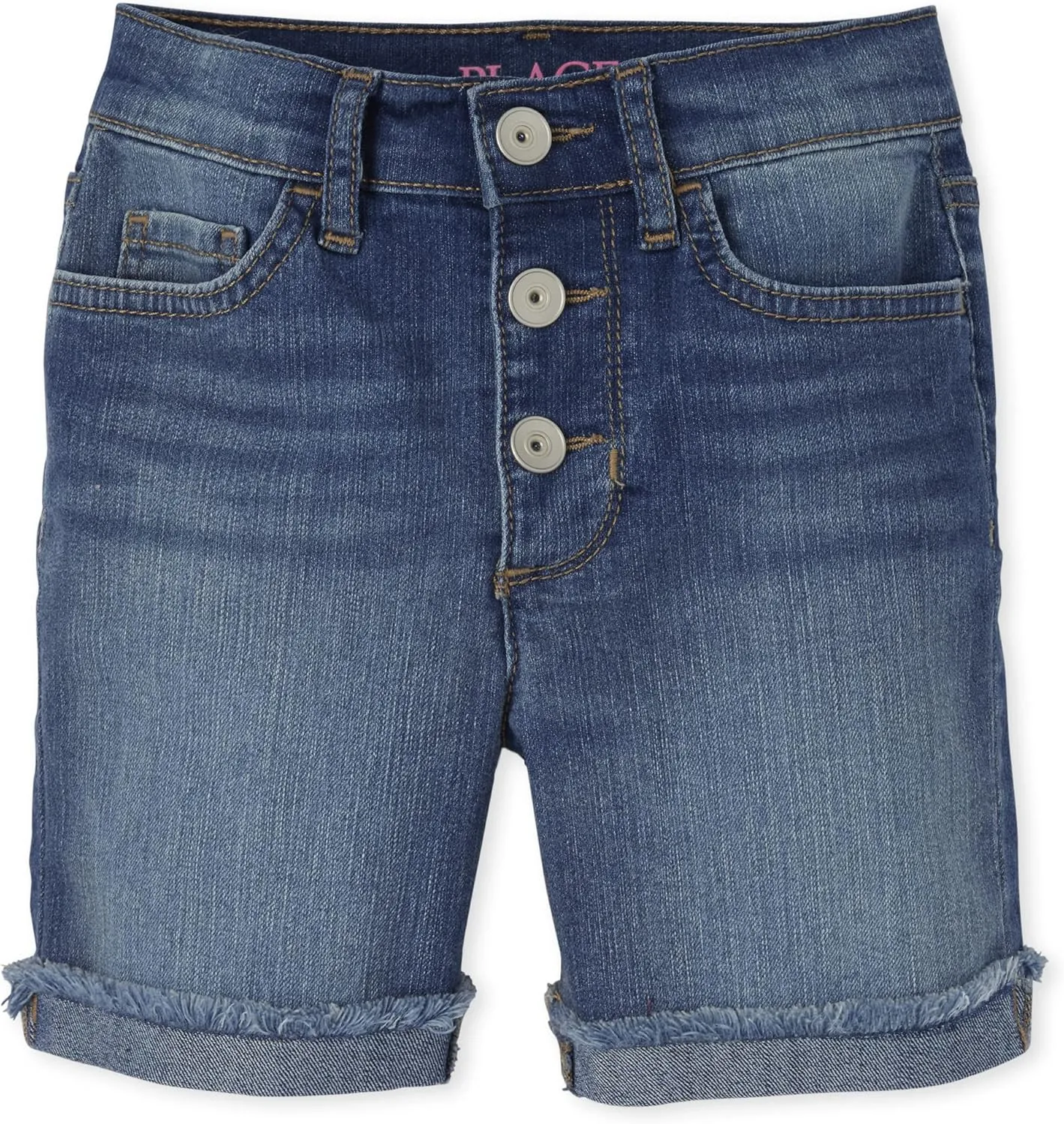 Denim Midi Shorts