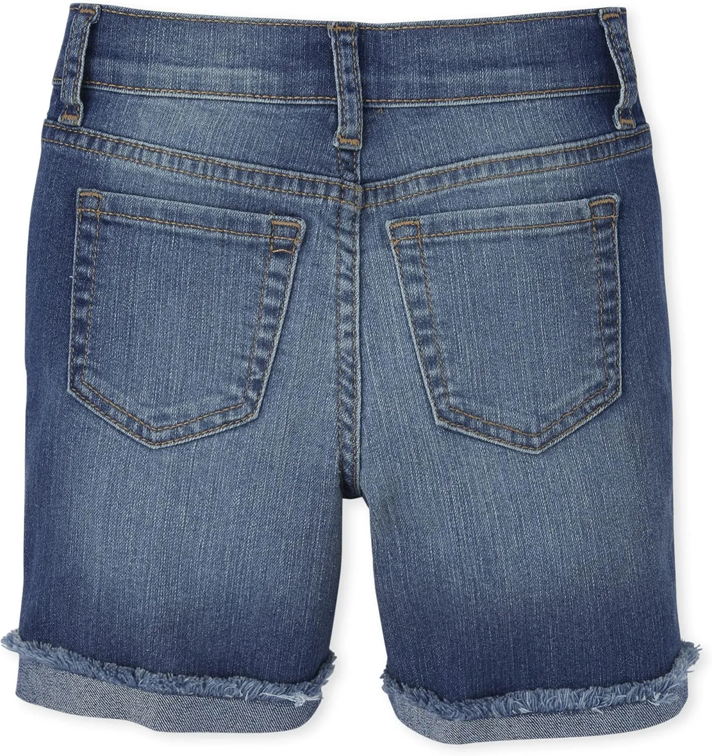 Denim Midi Shorts