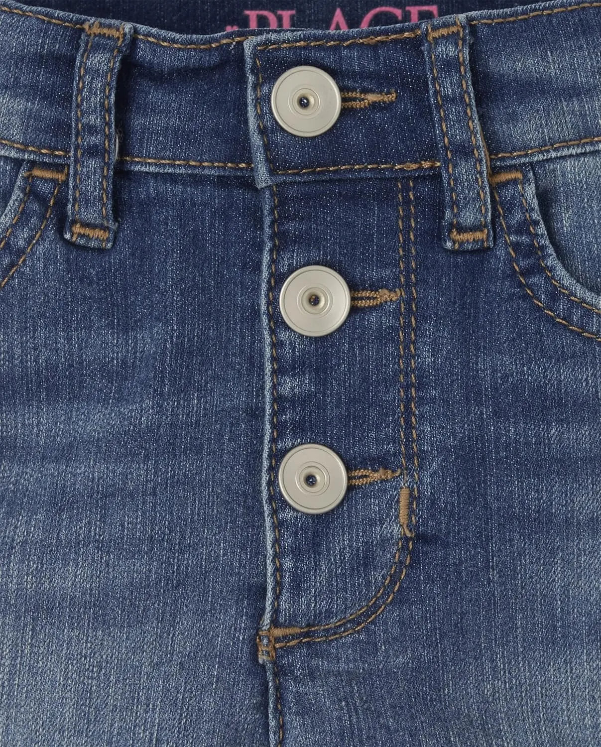 Denim Midi Shorts