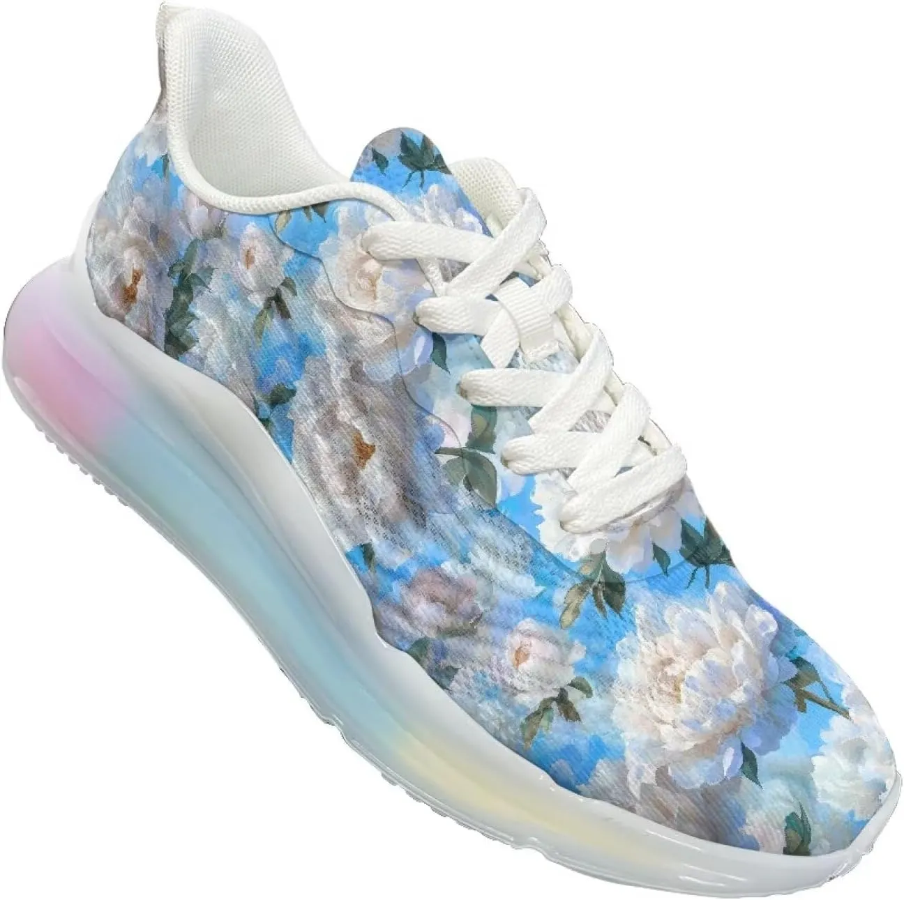 GOSTONG Womens Air Cushioning Running Shoes Breathable Mesh Training Shoes Non Slip Indoor Outdoor Athletic Sneakers US 6-11