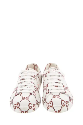 Gucci Ace GG White & Red Sneakers SZ 7.5