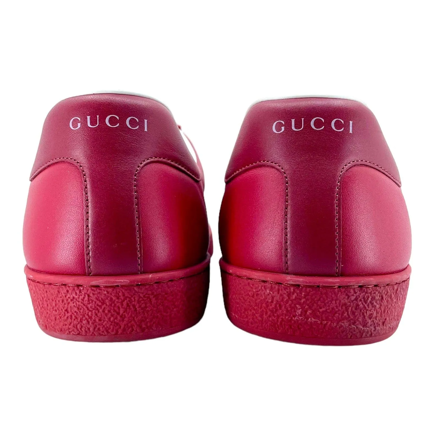 Gucci Ace Interlocking G Sneaker Low Hibiscus Red Pre-Owned