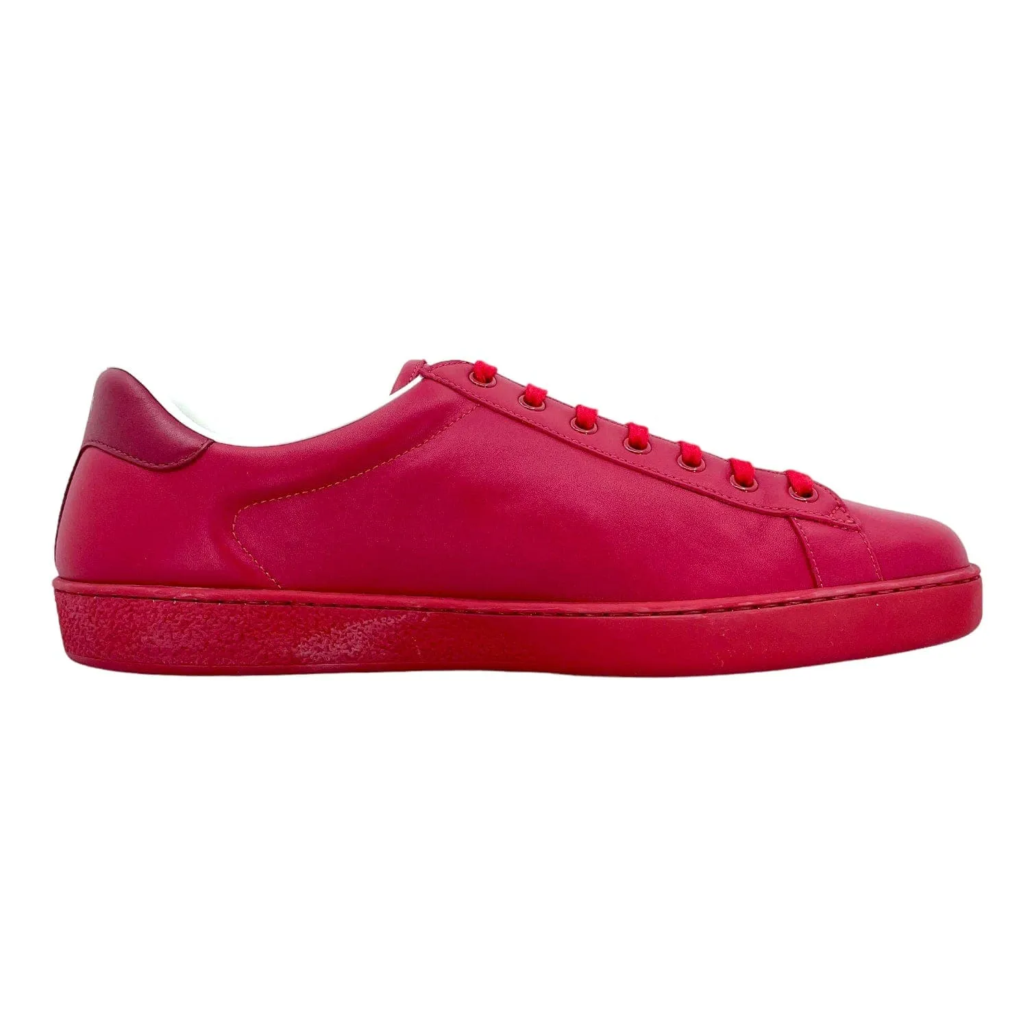 Gucci Ace Interlocking G Sneaker Low Hibiscus Red Pre-Owned