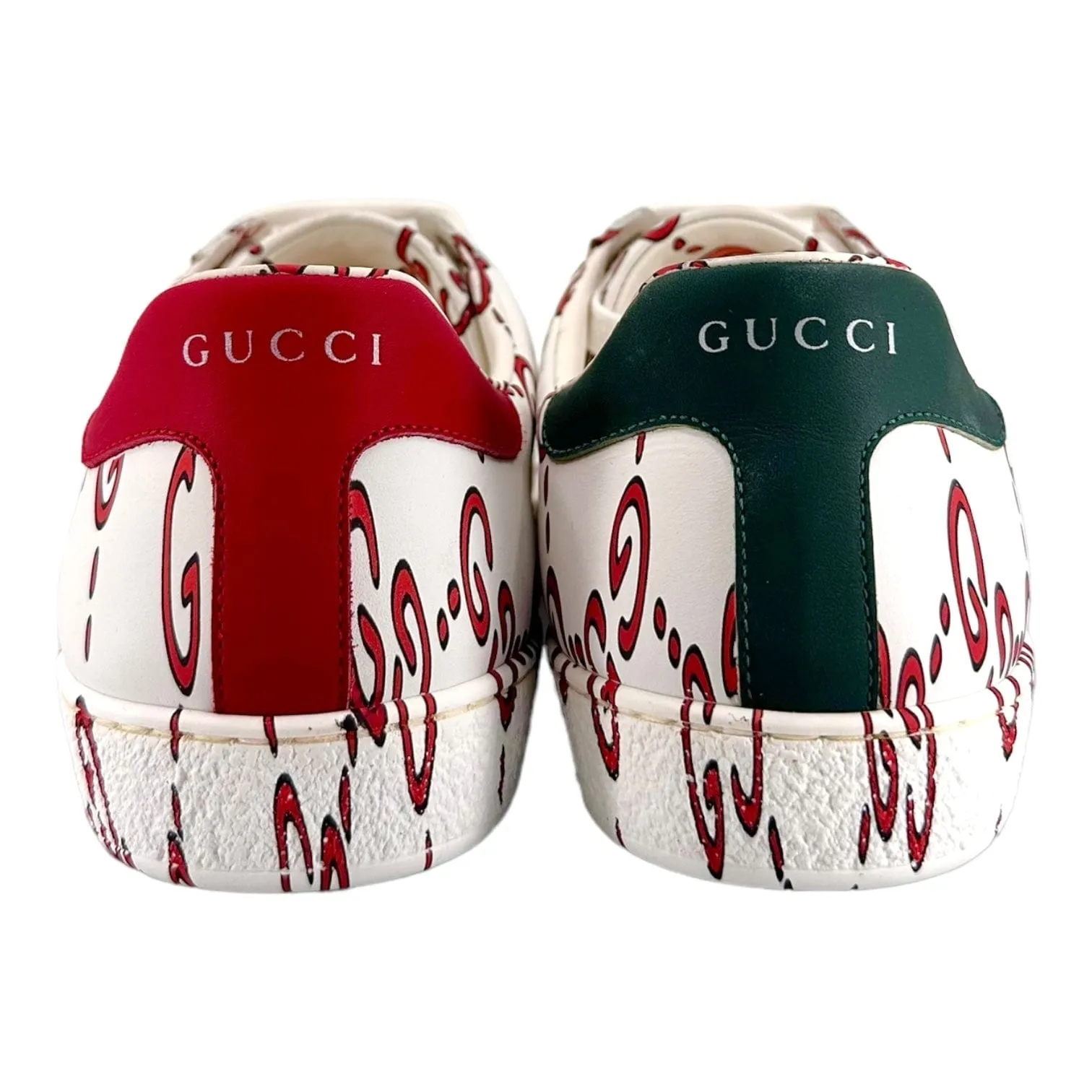 Gucci Ace Sneaker Low GG Motif White Pre-Owned