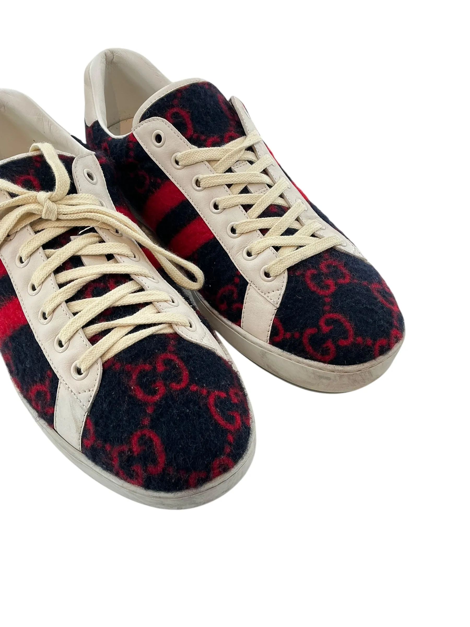 Gucci Wool Ace Sneakers