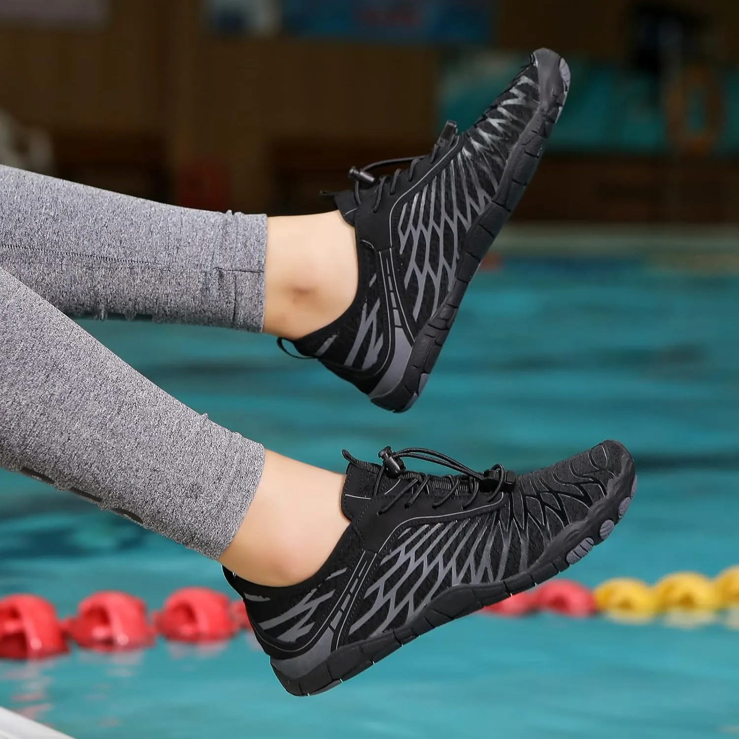Hiking Barefoot Shoes for Women Men Breathable & Non-Slip Athletic Barefoot Wide Toe Water Shoes Lightweight Perfect for Walking,Running,and Swimming