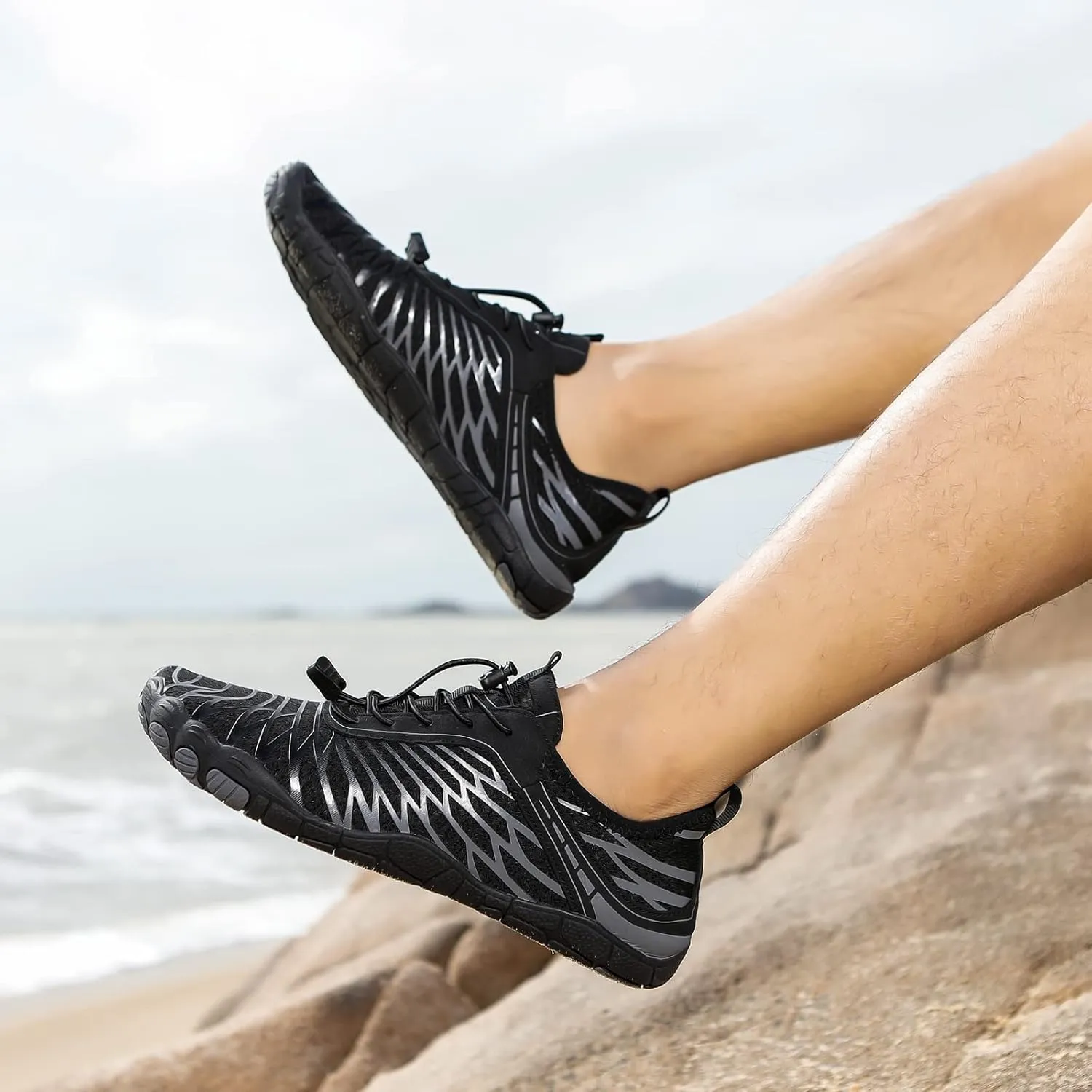 Hiking Barefoot Shoes for Women Men Breathable & Non-Slip Athletic Barefoot Wide Toe Water Shoes Lightweight Perfect for Walking,Running,and Swimming