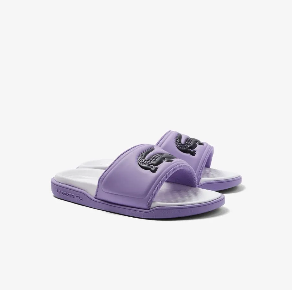Lacoste Womens Croco Slide Sandal