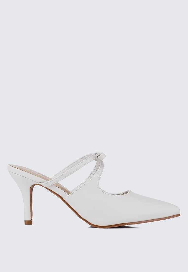 Levia Comfy Heels In Off White
