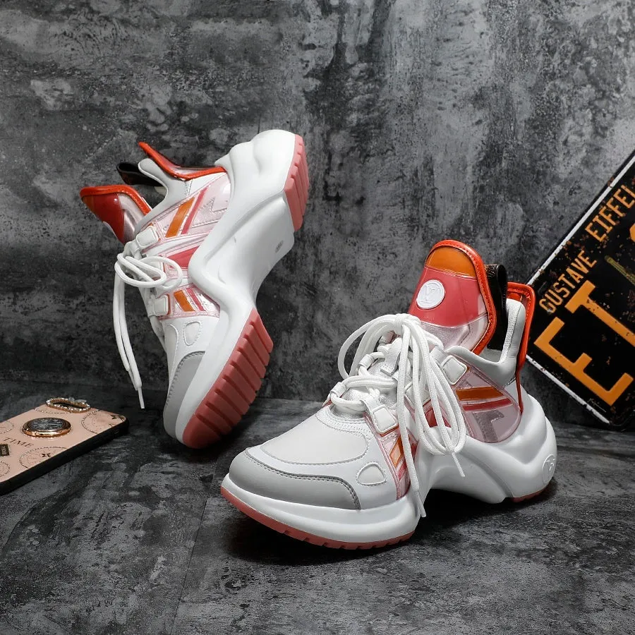 PT - LUV Archlight White Orange Sneaker