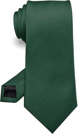 RBOCOTT Solid Color Tie Formal Necktie for Men