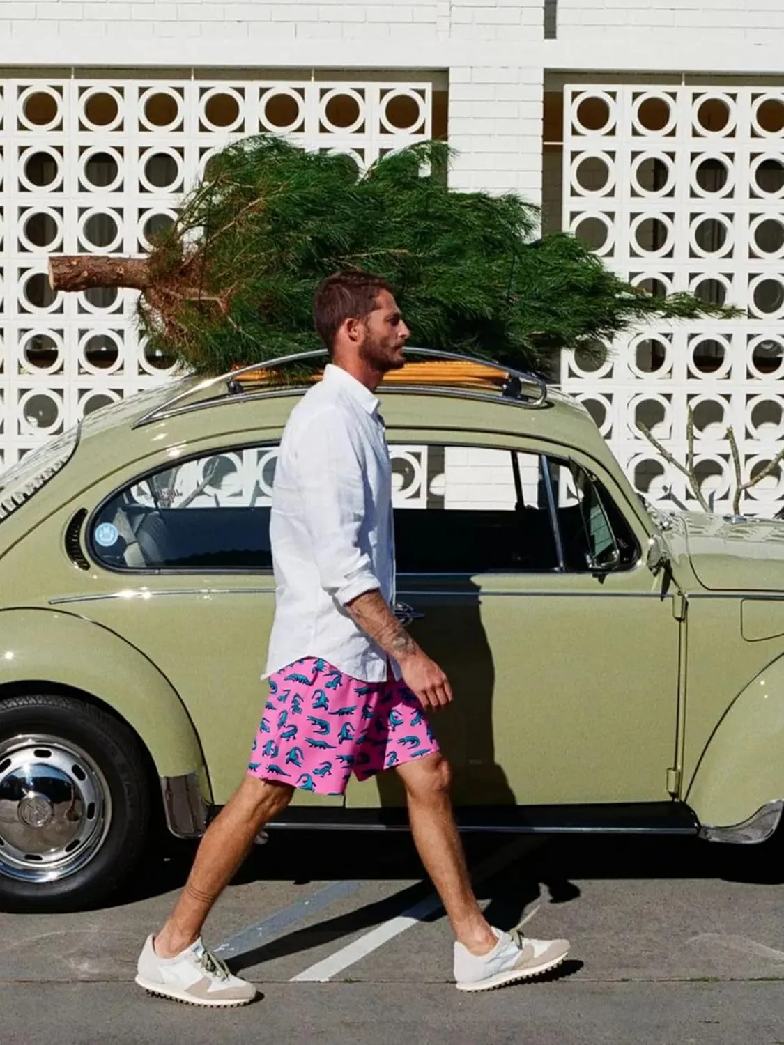 SURF CUZ Mens Swim Trunks with Compression Liner Swimming Trunks 5 Inch Bathing Suit Quick Dry Swim Shorts
