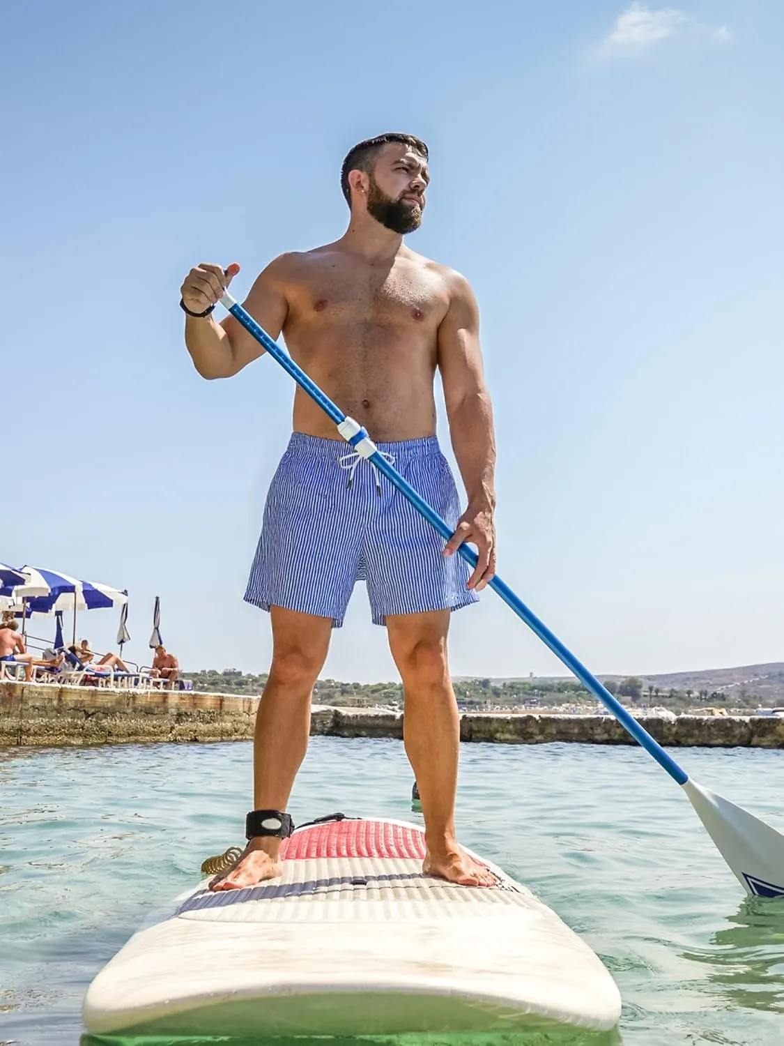 SURF CUZ Mens Swim Trunks with Compression Liner Swimming Trunks 5 Inch Bathing Suit Quick Dry Swim Shorts